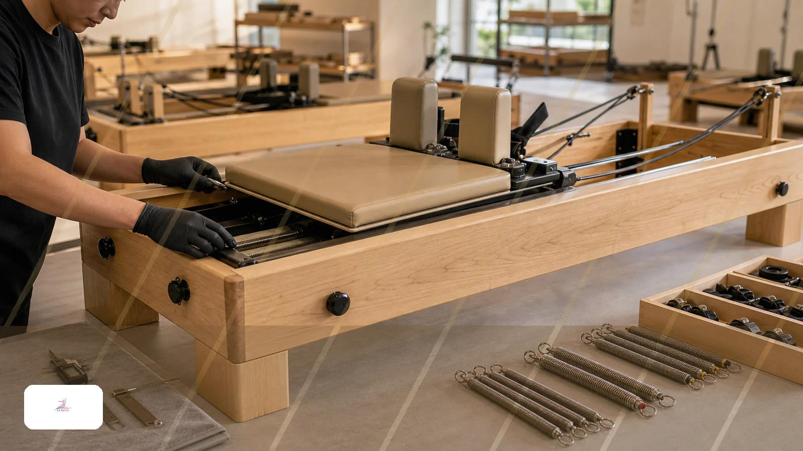 كيف تختار Reformer Pilates آمنا: فحص الجودة للموزعين والاستوديوهات Lumina