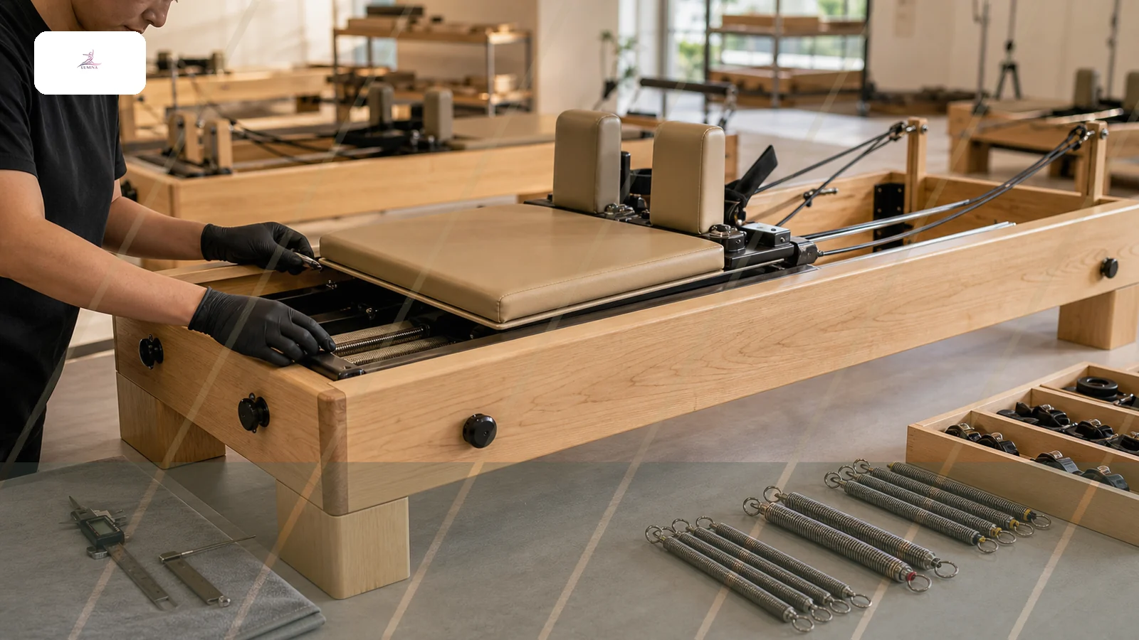Sichere Pilates-Reformer einkaufen: Qualitätskontrolle für Studios und Händler Lumina