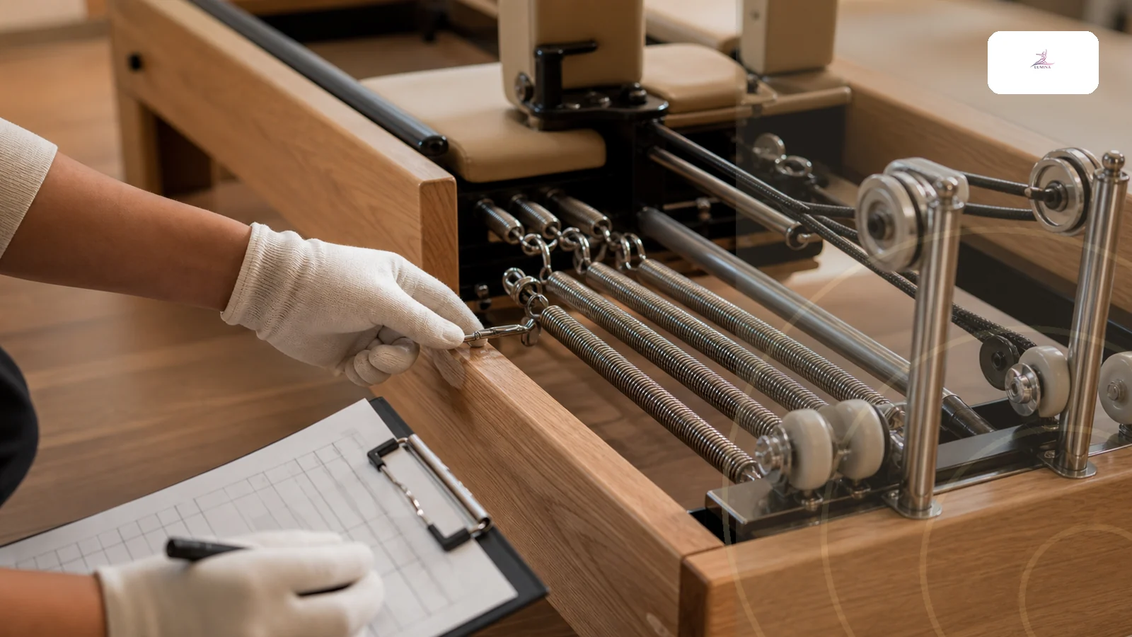 Sichere Pilates-Reformer einkaufen: Qualitätskontrolle für Studios und Händler - spring and rail quality inspection