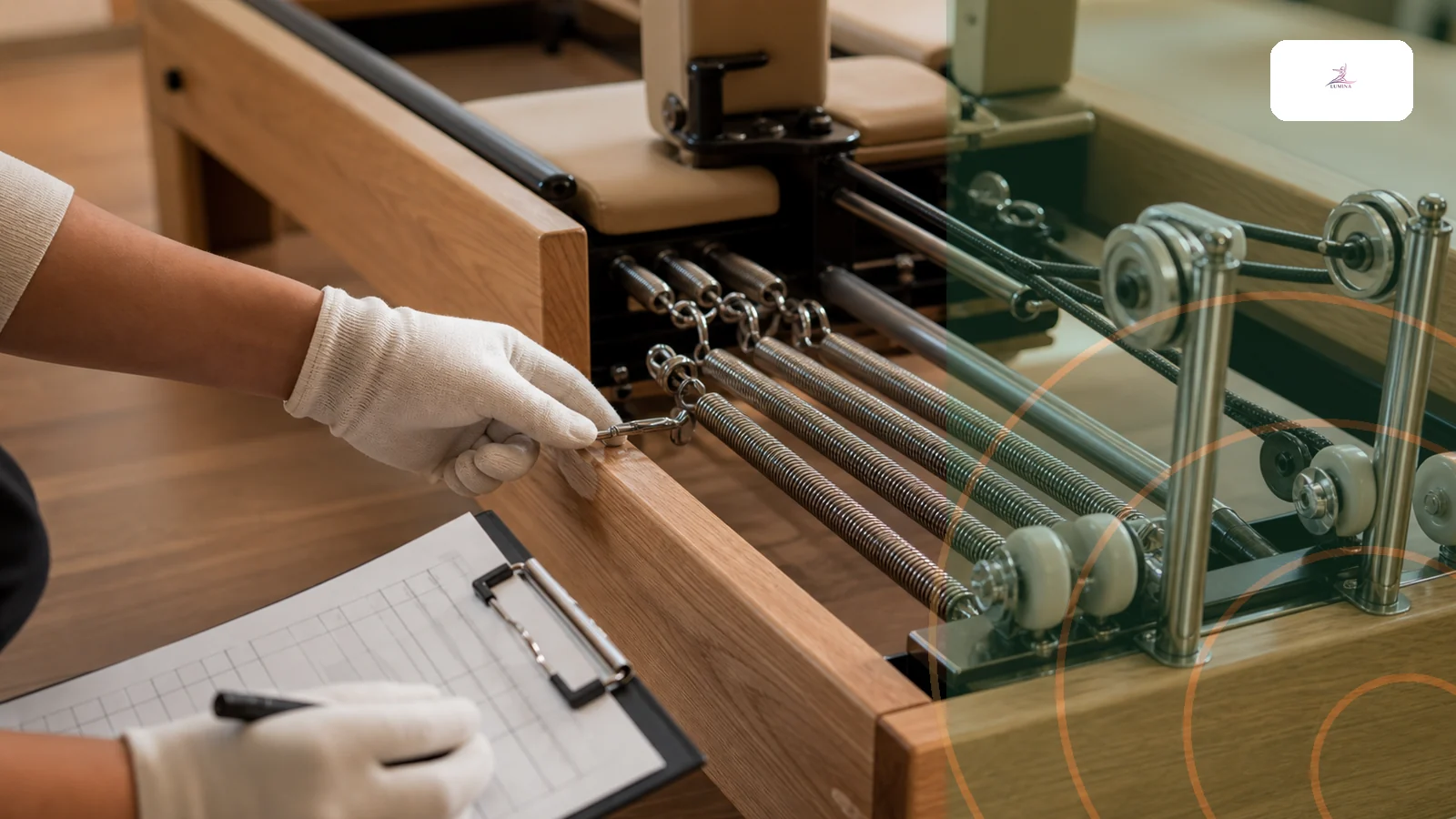 Como comprar reformers Pilates seguros: controle de qualidade para estúdios e distribuidores - spring and rail quality inspection