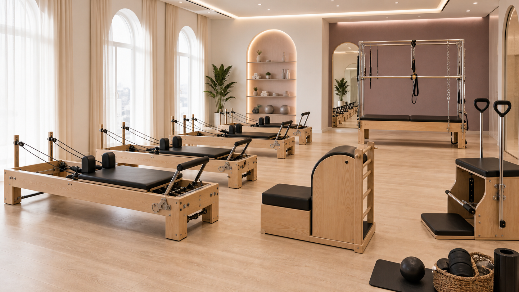 Pilates Studio Package Solution: 4, 6, 8 and 10 Reformer Plans