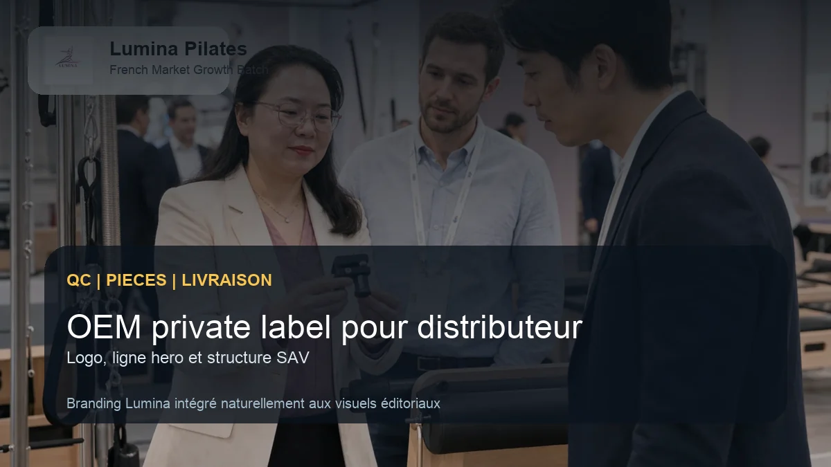 OEM et private label Pilates: comment un distributeur francophone peut démarrer sans compliquer son SAV - controle qualite et livraison Lumina pour le marche francophone