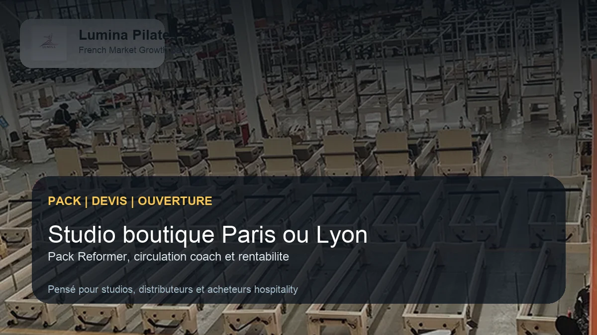 Studio Pilates boutique a Paris ou Lyon: comment choisir un pack Reformer vraiment rentable - planification d'espace et composition d'un pack Lumina pour acheteurs francophones