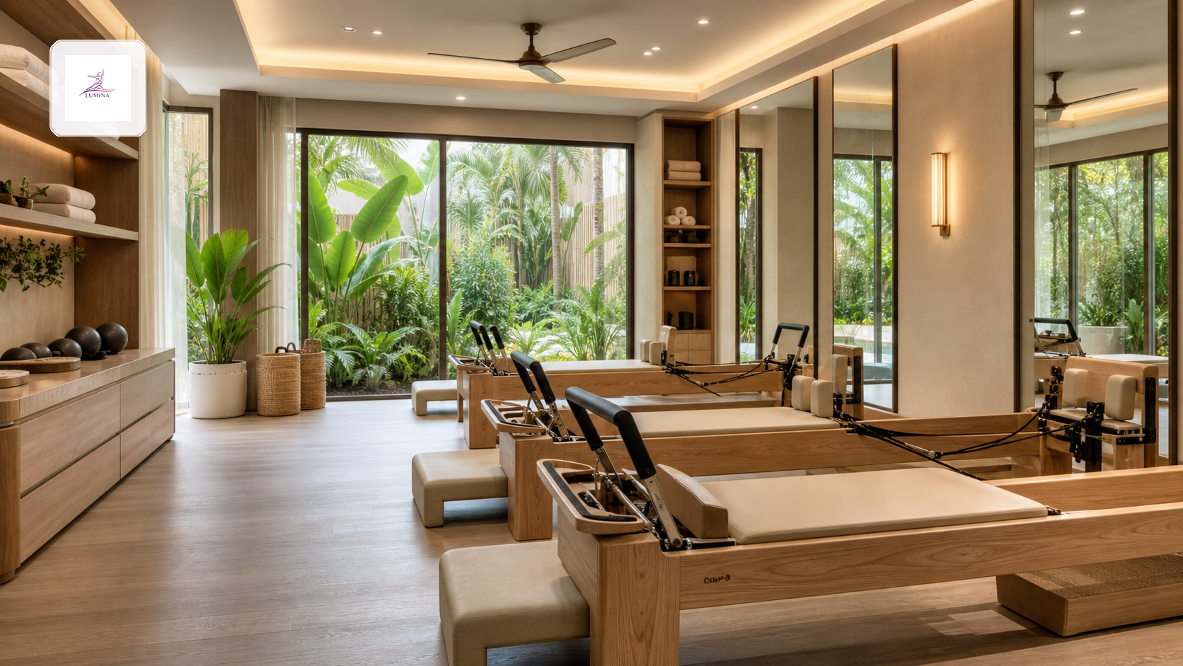 Pilatesapparatuur voor hotels, spa en wellnessprojecten Lumina