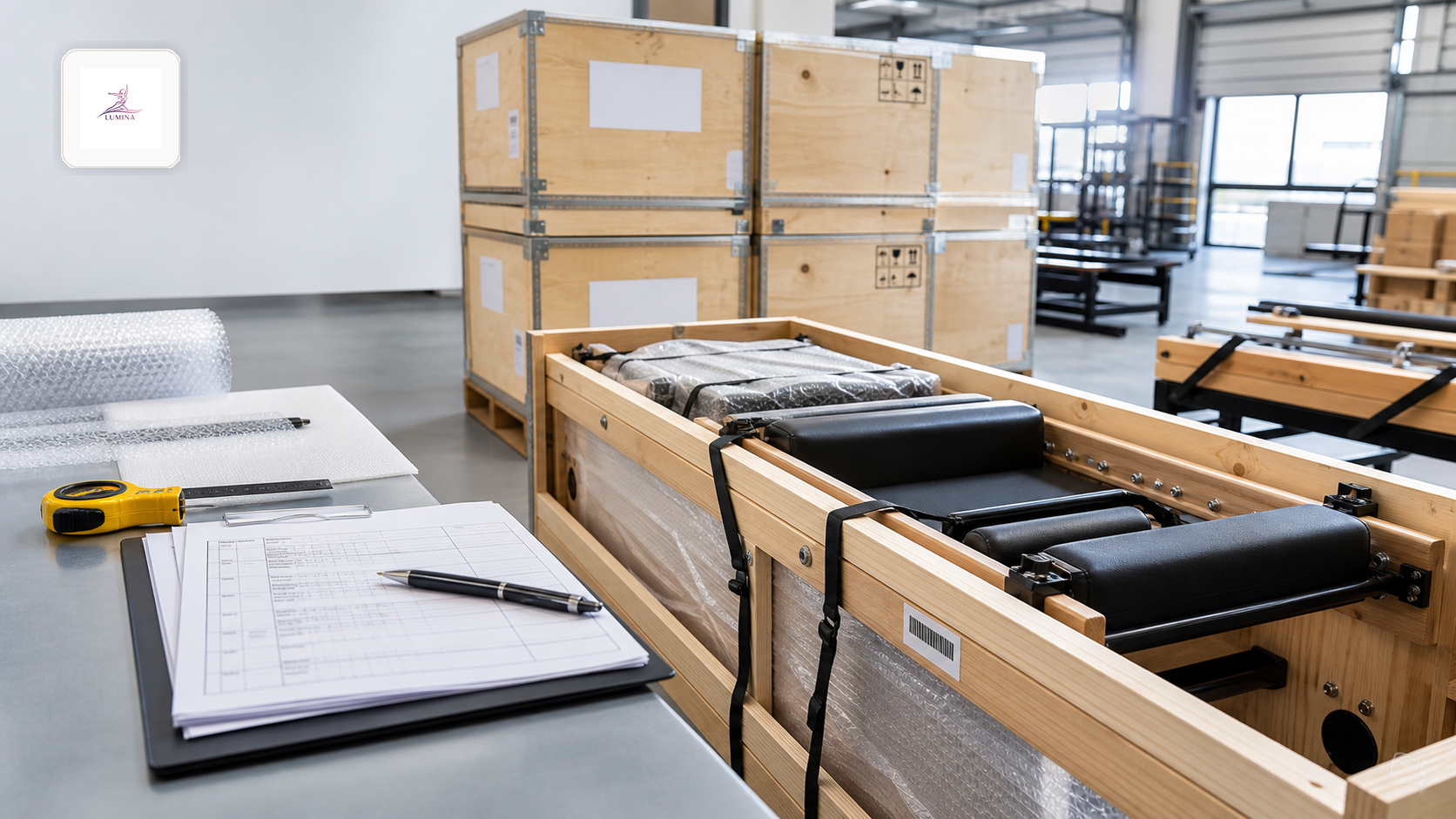 Pilatesapparatuur importeren: packing list, QC en douane Lumina