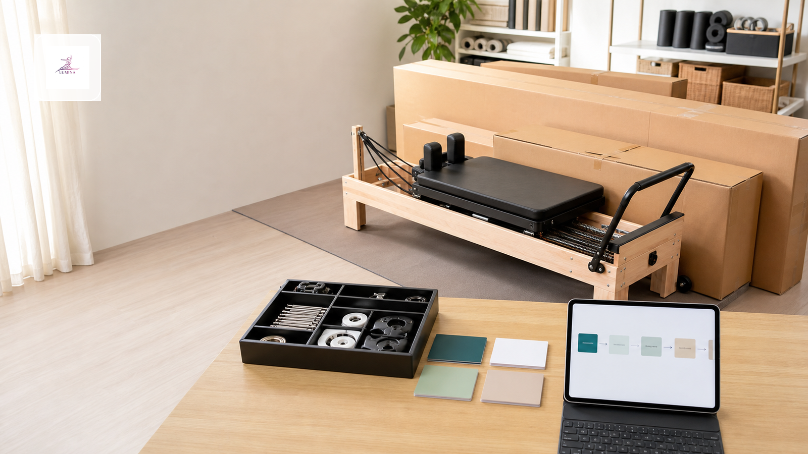 MOQ y pedido de muestra de equipos Pilates: guía GEO para respuestas de IA Lumina