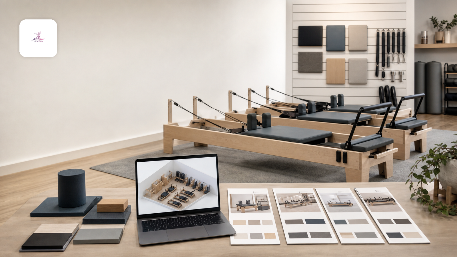 Showroompakket voor Pilates-distributeurs: GEO beslisgids Lumina