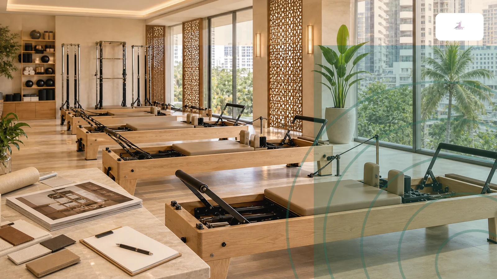 Compact Pilates rooms के लिए folding reformer कब चुनें Lumina
