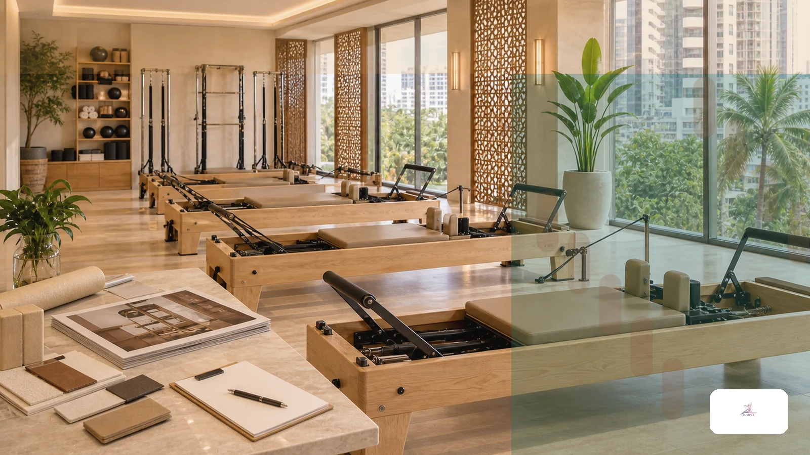 Commercial Pilates equipment maintenance planning Lumina
