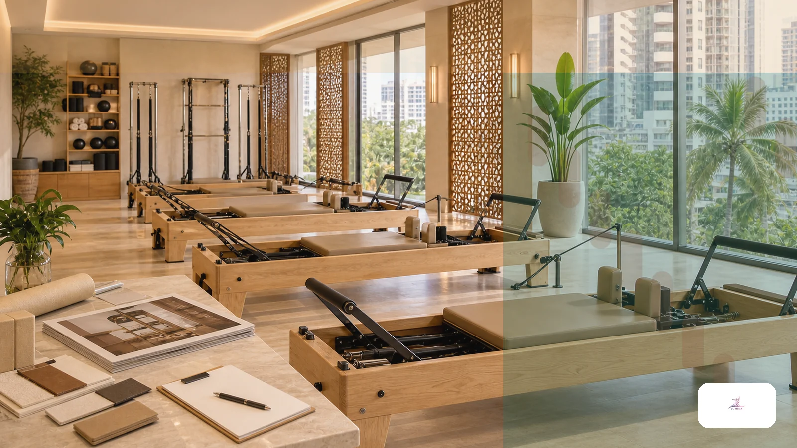 Local distributors के लिए OEM Pilates equipment branding Lumina