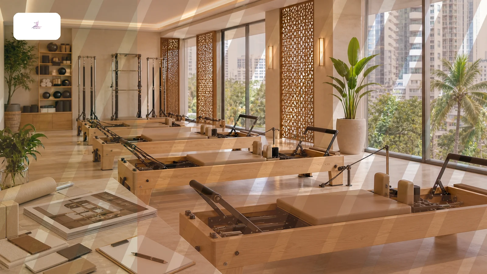 Pilates equipment shipping और pre-delivery inspection Lumina
