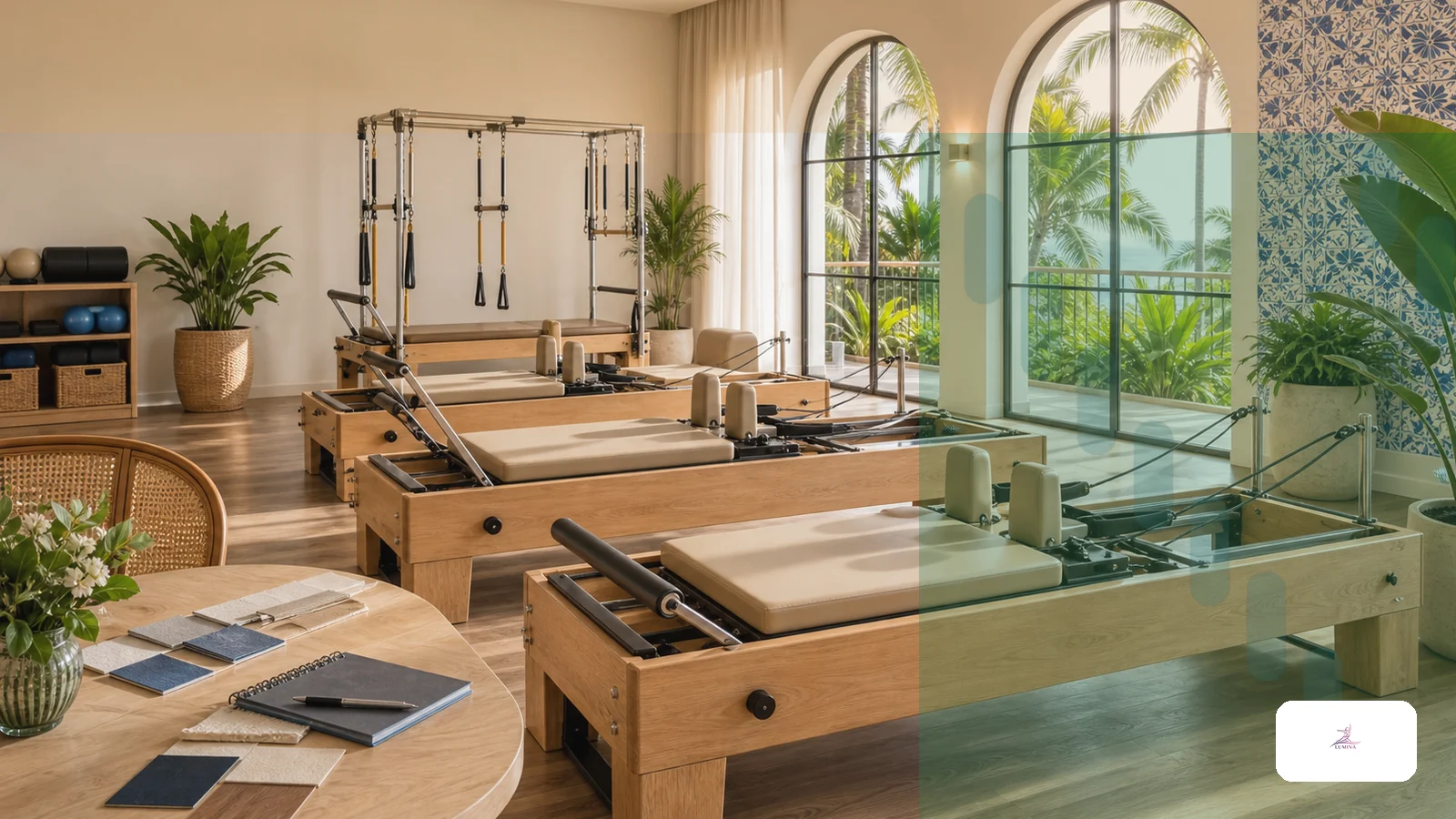 Branding OEM para distribuidores locais de Pilates Lumina