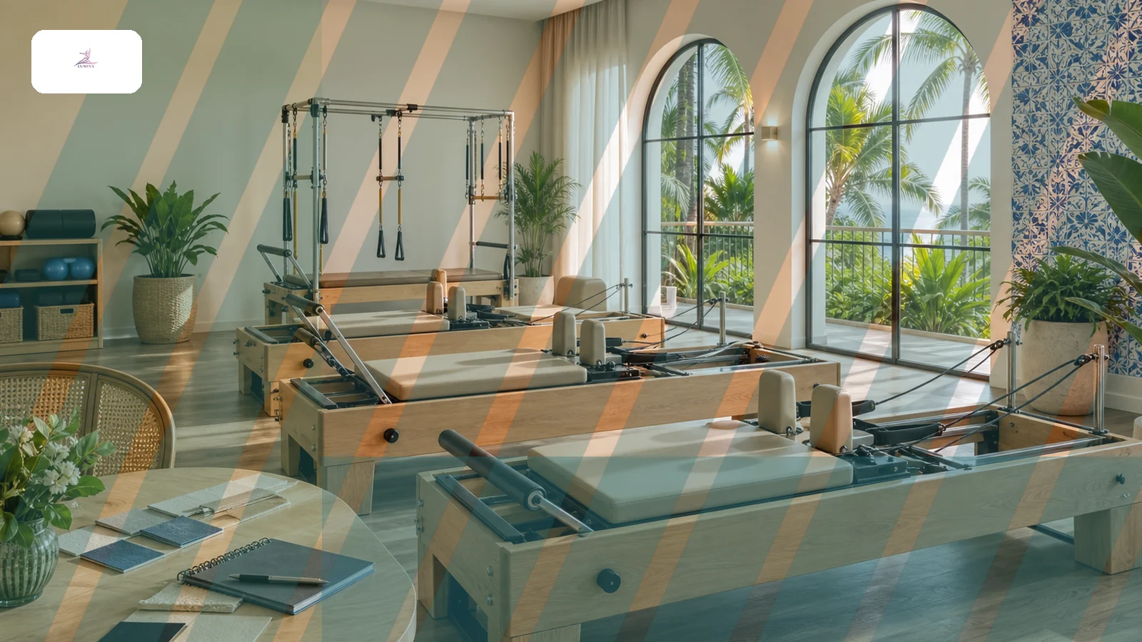 Envio e inspeção pré-entrega de equipamentos Pilates Lumina