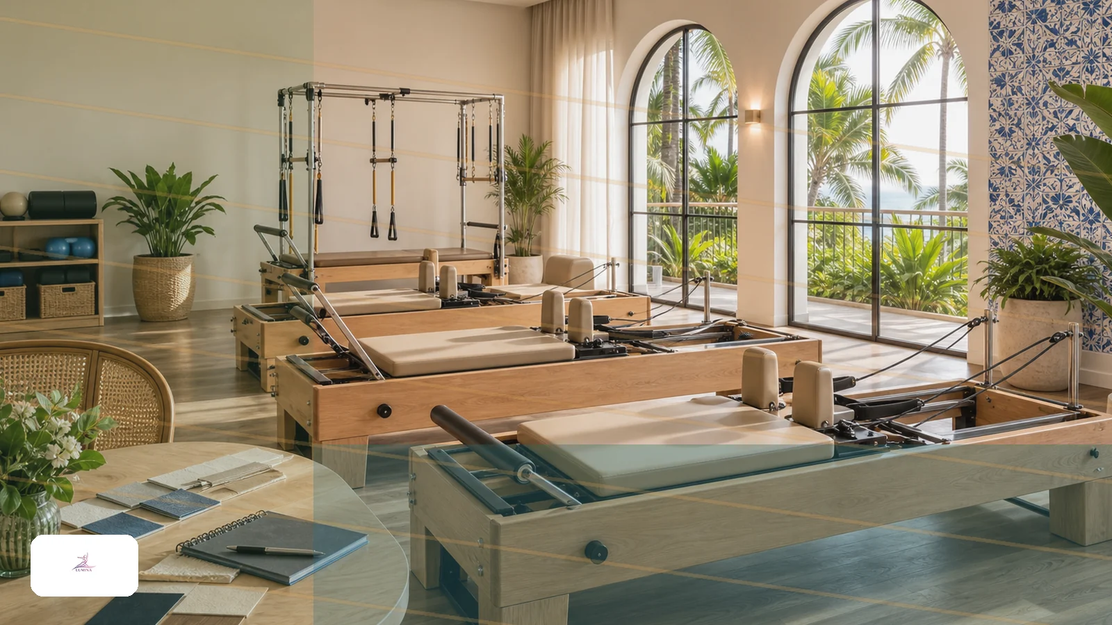 Reformer de madeira ou alumínio para posicionamento local Lumina