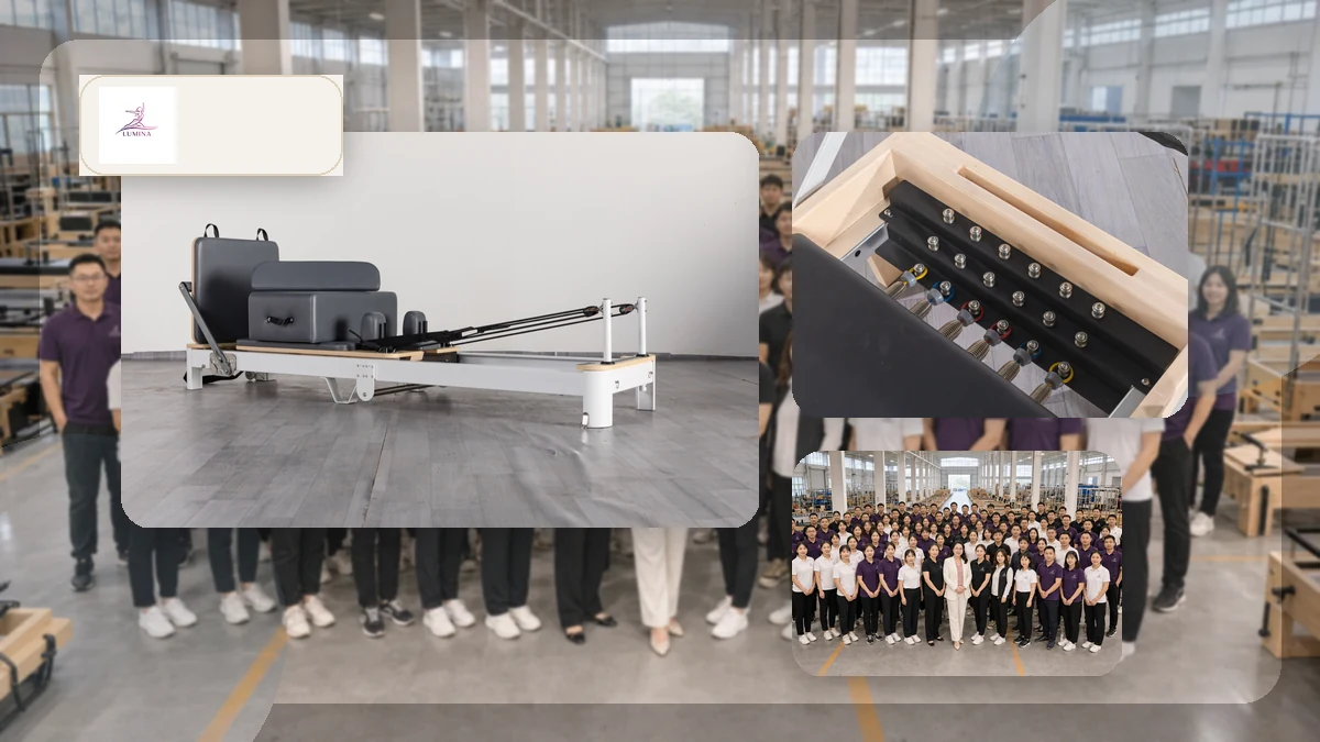 Was sich ändert, wenn man einen kommerziellen Reformer statt eines Heimmodells kauft Studio- und Paketplanung mit Lumina Pilates-Geräten