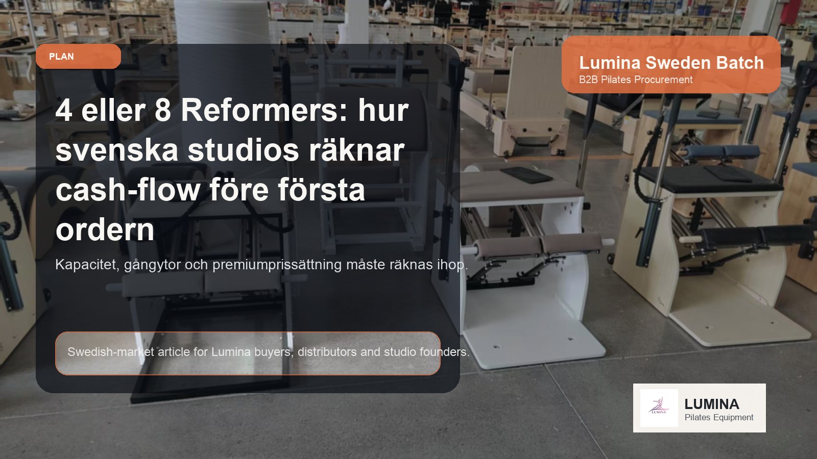 4 eller 8 Reformers: hur svenska studios räknar cash-flow innan första beställningen låses illustrerande bild Lumina