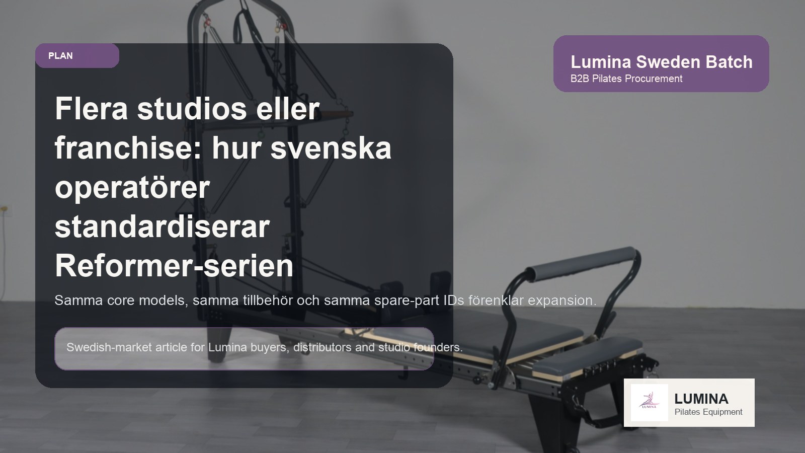 Flera studios eller franchise: hur svenska operatörer standardiserar Reformer-serien innan expansion illustrerande bild Lumina