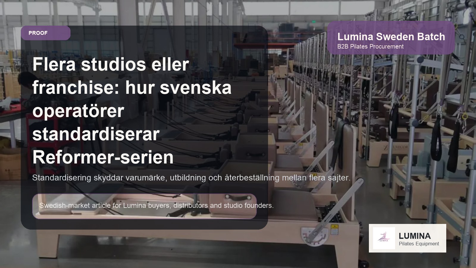 Flera studios eller franchise: hur svenska operatörer standardiserar Reformer-serien innan expansion illustrerande bild Lumina
