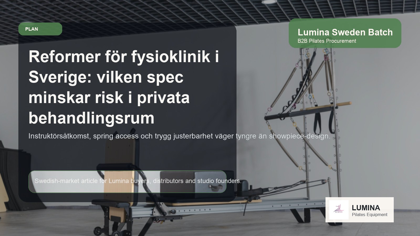 Reformer för fysioklinik i Sverige: vilka specifikationer minskar risk i privata behandlingsrum illustrerande bild Lumina