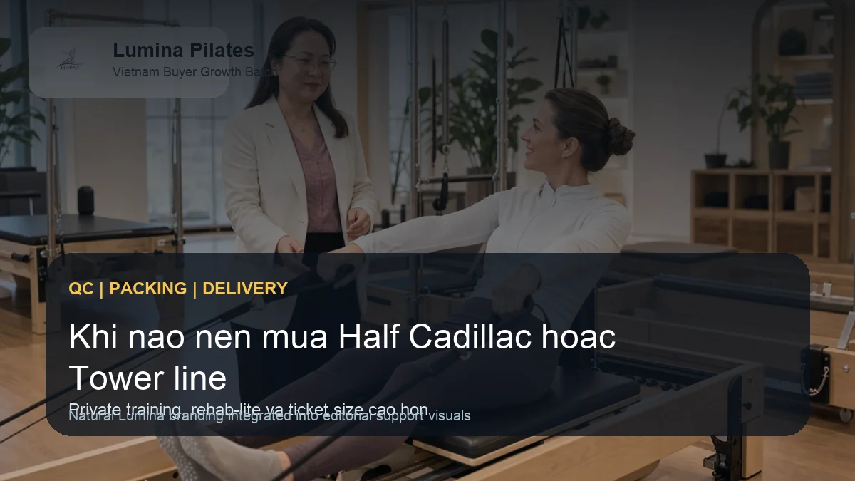 Khi nào studio Việt nên mua Half Cadillac hoặc Reformer With Tower thay vì chỉ mua reformer tiêu chuẩn hình ảnh minh họa Lumina