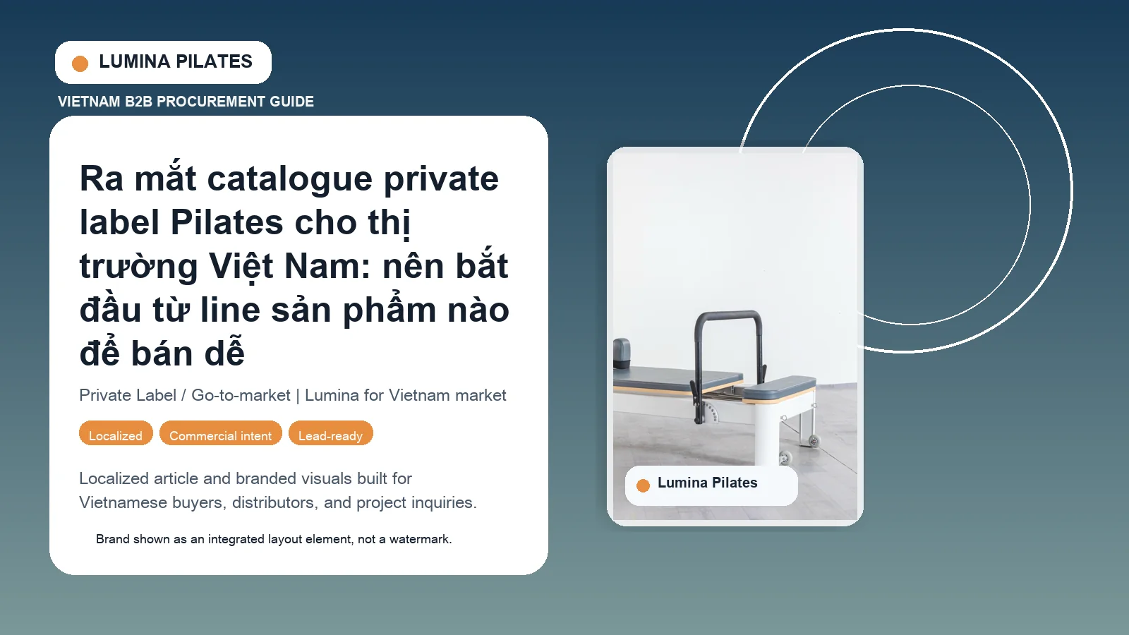 Ra mắt catalogue private label Pilates cho thị trường Việt Nam: nên bắt đầu từ line sản phẩm nào để bán dễ Lumina