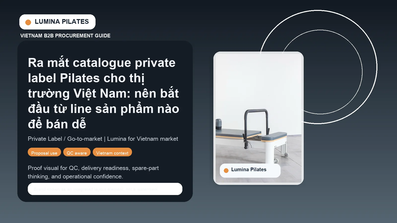 Ra mắt catalogue private label Pilates cho thị trường Việt Nam: nên bắt đầu từ line sản phẩm nào để bán dễ hình ảnh minh họa Lumina