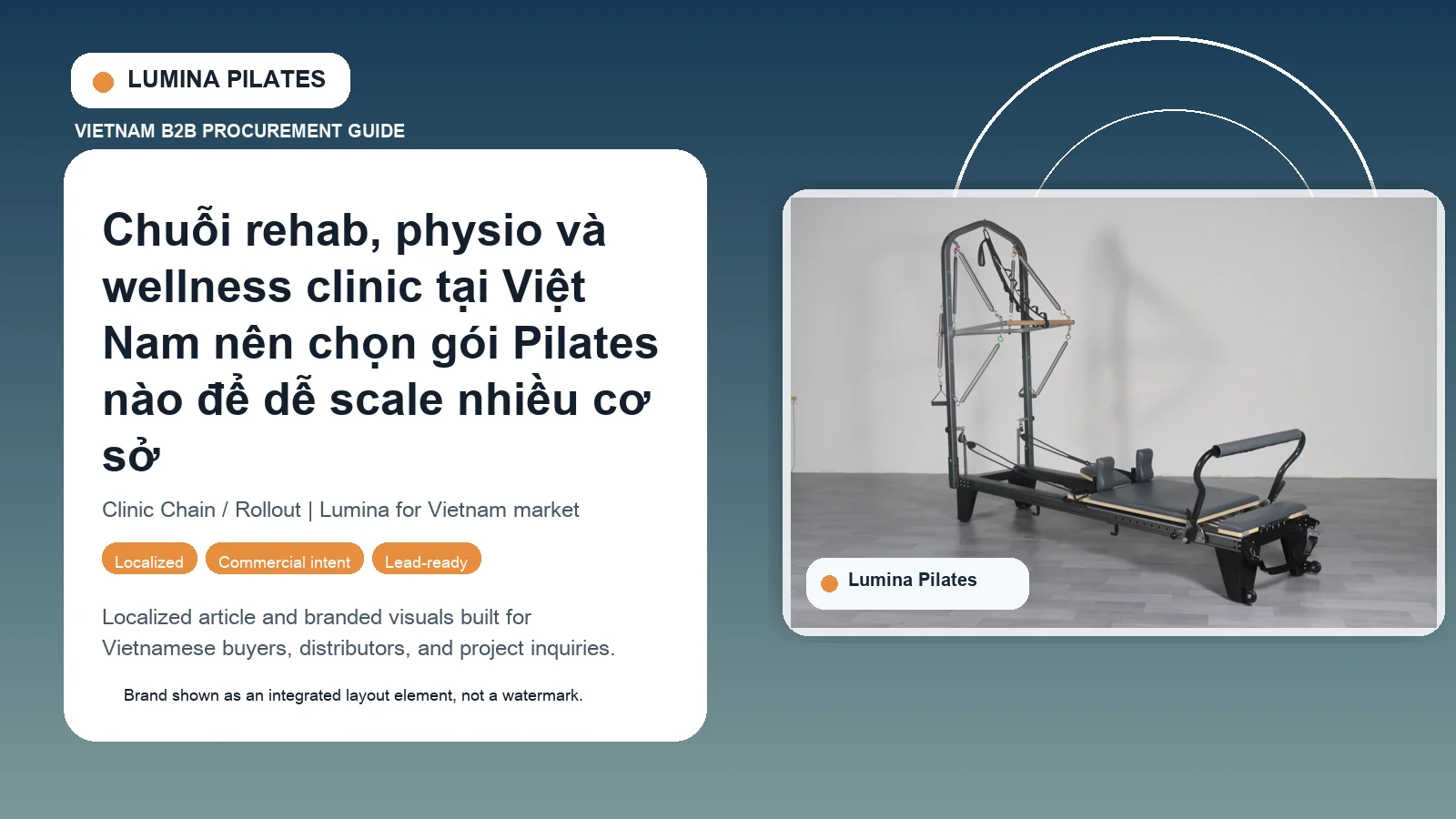 Chuỗi rehab, physio và wellness clinic tại Việt Nam nên chọn gói Pilates nào để dễ scale nhiều cơ sở Lumina