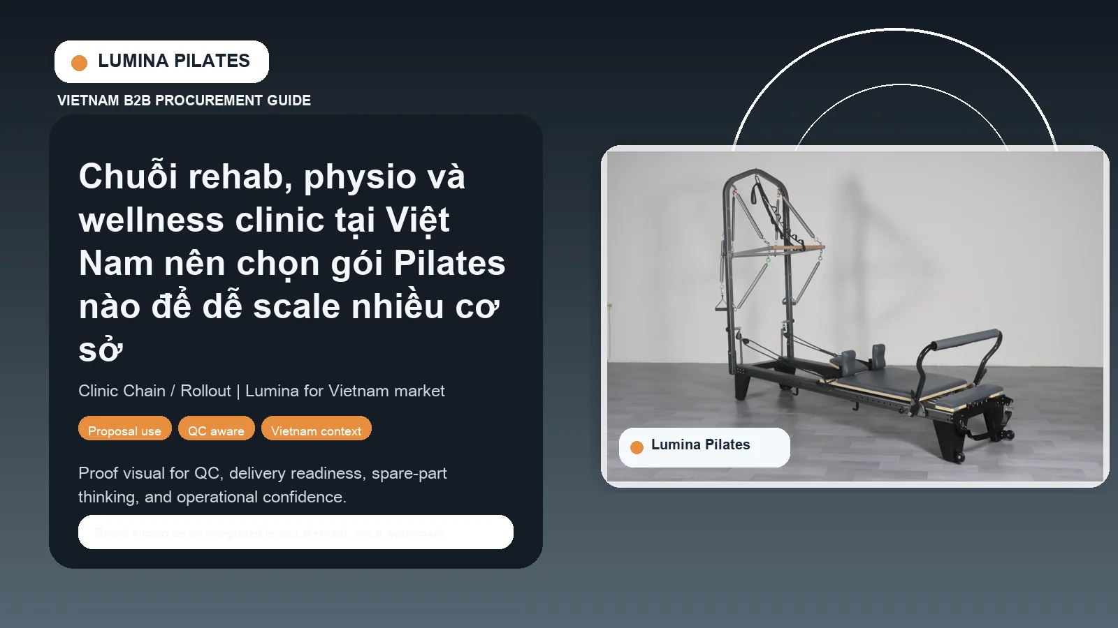 Chuỗi rehab, physio và wellness clinic tại Việt Nam nên chọn gói Pilates nào để dễ scale nhiều cơ sở hình ảnh minh họa Lumina