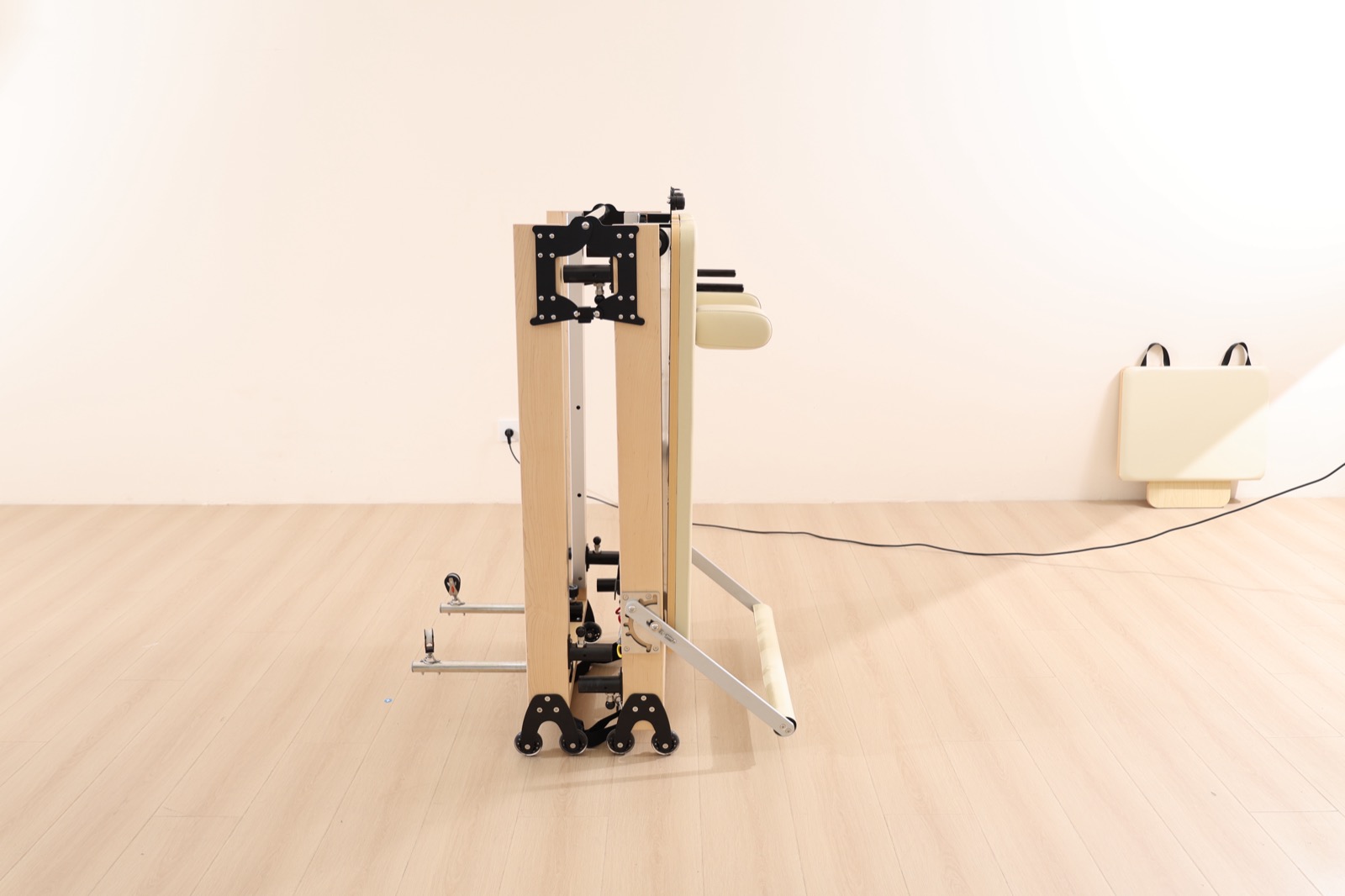 LUMINA Y09-09-02 Maple Folding Reformer with Adjustable Legs Lumina